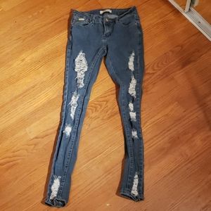 Size 1 distressed jeans